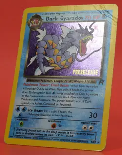 Pokemon TCG English Card Team Rocket WOTC Prerelease Dark Gyarados 8/82 Holo - Image 4