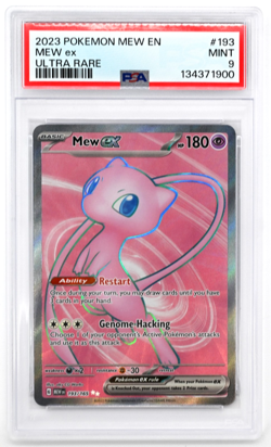 Pokemon Mew EX Ultra Rare TCG Scarlet and Violet Card 193/165 PSA 9 - Image 1