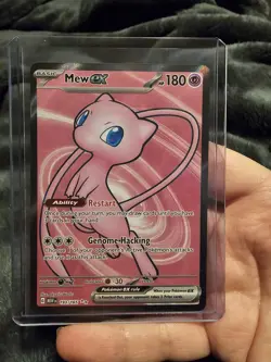 Pokemon TCG Mew EX 193/165 Scarlet & Violet 151 Holo Card Ultra Rare NM M - Image 1