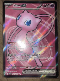 Pokemon Mew EX TCG 193/165Sv: Scarlet & Violet 151 Ultra Rare Art Holo Card- NM - Image 1