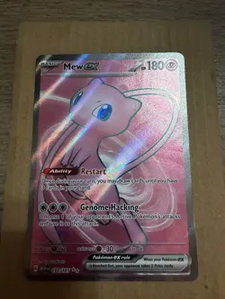 Pokemon Mew EX TCG Full Art Ultra Rare Holo Card 193/165 Scarlet & Violet 151 - Image 1