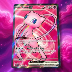 Pokemon TCG Mew EX 193/165 Ultra Rare Full Art SV Scarlet & Violet 151 Holo Card - Image 1