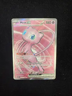 Pokemon Mew EX TCG 193/165Sv: Scarlet & Violet 151 Ultra Rare Art Holo Card - Image 1