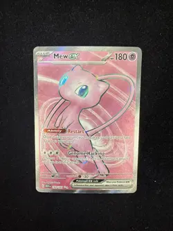 Pokemon Mew EX TCG 193/165Sv: Scarlet & Violet 151 Ultra Rare Art Holo Card - Image 2