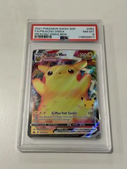 Pikachu VMAX SWSH062 SWSH: Sword & Shield Promo Cards Holo PSA 8 - Image 1