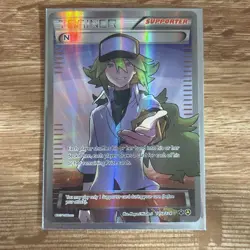 Pokemon N Supporter Card 105a/124 Alternate Art Promo Full Art Holo - Image 1