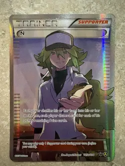 Pokemon N Supporter Card 105a/124 Alternate Art Promo Full Art Holo - Image 1