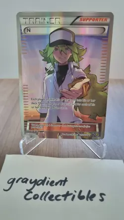 Pokemon TCG N (Supporter) Alternate Full Art Promo Card 105a/124 Holo Full Art - Image 1