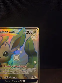 Pokemon TCG Leafeon GX SV46/SV94 Hidden Fates Shiny Full Art 🌟PACK FRESH🌟 - Image 3