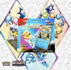 Prismatic Evolutions 3 Pack Blister Tech Sticker Collection Pokemon Tcg Sealed - Image 3