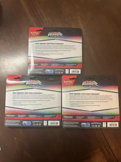 Pokemon TCG Prismatic Evolutions Tech Sticker Collection Blister Set of 3 Sealed - Image 2