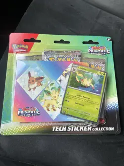 Pokemon TCG Prismatic Evolutions Tech Sticker Collection Blister Set of 3 Sealed - Image 2
