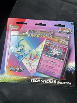 Pokemon TCG Prismatic Evolutions Tech Sticker Collection Blister Set of 3 Sealed - Image 3