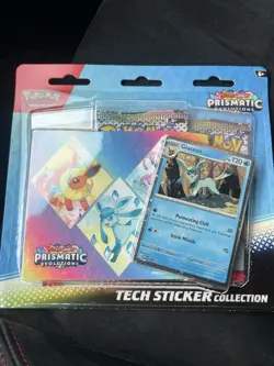 Pokemon TCG Prismatic Evolutions Tech Sticker Collection Blister Set of 3 Sealed - Image 4