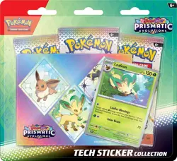 3 Pokemon TCG SV8.5 Prismatic Evolutions Tech Sticker Collection Blister Sealed - Image 2