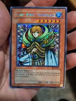 YuGiOh Fairy King Truesdale Holo #WC4-001 NM-MT (Bonus Card included) - Image 1