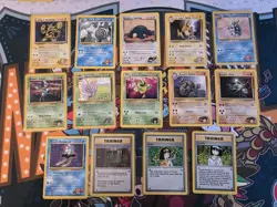 VINTAGE Pokemon Nearly Complete GYM Heroes 99 Card C/UC/Rare Lot NO Duplicates - Image 1