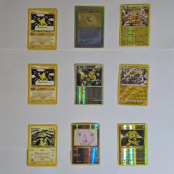 Lot of 9 Pokemon TCG Holo Cards Electabuzz Elekid Chansey Eevee Electivire - Image 1