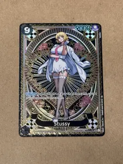Stussy (SP) OP07-085 SR A Fist Of Divine Speed One Piece Card Game English NM - Image 1