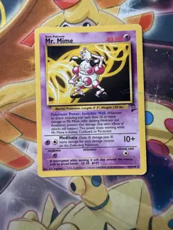 Pokemon TCG Mr. Mime Base Set 2 Card 27/130 Regular Vintage - Image 1