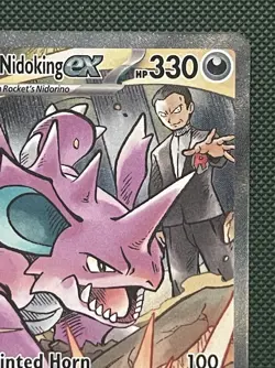 Team Rocket’s Nidoking ex 233/182 Special Illustration Rare Pokemon Card NM - Image 3