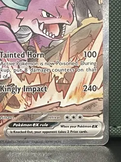 Team Rocket’s Nidoking ex 233/182 Special Illustration Rare Pokemon Card NM - Image 4