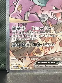 Team Rocket’s Nidoking ex 233/182 Special Illustration Rare Pokemon Card NM - Image 5