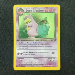 Pokemon Card Dark Slowbro 29/82 1st Edition Holo 1999-2000 NM-mint - Image 1