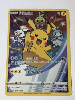 Pikachu SWSH020 SWSH: Sword & Shield Promo Cards Holo Pokemon card NM - Image 1