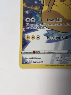 Pikachu SWSH020 SWSH: Sword & Shield Promo Cards Holo Pokemon card NM - Image 3