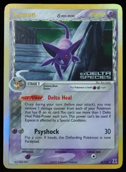Espeon 4/113 Stamped Reverse Holo NM Delta Species Pokemon Card - Image 1