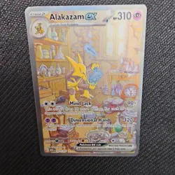 Alakazam ex 201/165 Sv: Scarlet & Violet 151 Full Art Holo Pokemon Trading Card - Image 1