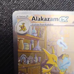 Alakazam ex 201/165 Sv: Scarlet & Violet 151 Full Art Holo Pokemon Trading Card - Image 3