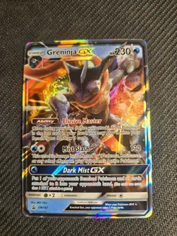 Greninja GX SM197 Holo Sun & Moon Black Star Promo Pokemon Card Crazy Art ! - Image 1
