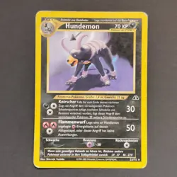 Pokemon TCG Karte - Neo Entdeckung - Hundemon - 23/75 - Non-Holo - Deutsch - Image 2