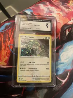 CGC 9 Rayquaza SWSH029 SWSH: Sword & Shield Promo Cards Cosmos Holo - Image 4
