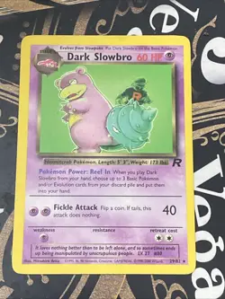 Dark Slowbro 29/82 Team Rocket Rare Non Holo Pokemon Card TCG Unlimited Ed NM - Image 1