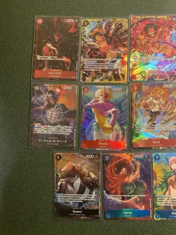 One Piece Card Game TCG Lot of Rare Cards In English and Japanese All NM - Image 2