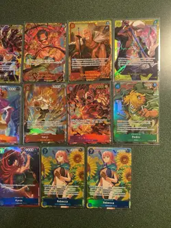 One Piece Card Game TCG Lot of Rare Cards In English and Japanese All NM - Image 3
