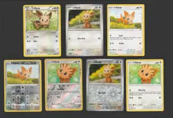 Lillipup Pokemon Card Collection Set of 7 English Cards Cute Vintage XY SM SV - Image 1