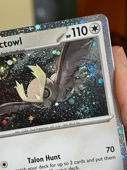 POKEMON NOCTOWL 127/162 COMMON COSMOS HOLO WITH 3 SWIRLS TEMPORAL FORCES NM CARD - Image 3