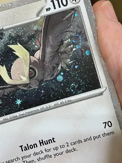 POKEMON NOCTOWL 127/162 COMMON COSMOS HOLO WITH 3 SWIRLS TEMPORAL FORCES NM CARD - Image 5