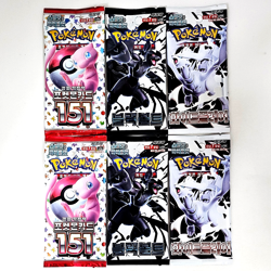 Pokemon TCG Card 151 Black Bolt White Flare 6PACKS Booster Factory Sealed KOREAN - Image 1