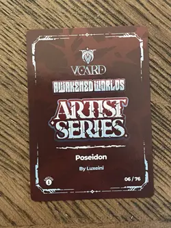 gamersupps v card awakened worlds Poseidon Box Topper 06/76 - Image 2