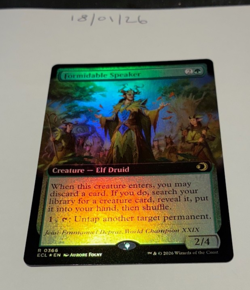 Magic the Gathering MTG Formidable Speaker x1 Rare Extended FOIL Card NM/M - Image 1