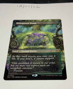 Magic the Gathering MTG Overgrown Tomb x1 Rare Borderless Card NM/M - Image 1