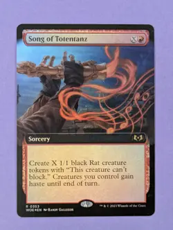 MTG Magic: Wilds of Eldraine: Song of Totentanz Foil Extended Art #0353 - NM - Image 1