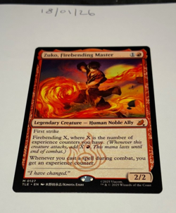 Magic the Gathering MTG Zuko, Firebending Master x1 Mythic Card NM/M - Image 1