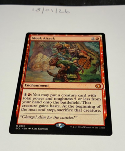 Magic the Gathering MTG Meek Attack x1 Mythic Card NM/M Eclipsed - Image 1
