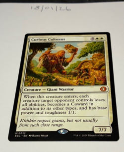 Magic the Gathering MTG Curious Colossus x1 Mythic Card NM/M Eclipsed - Image 1